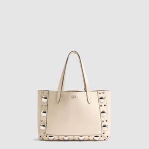 발렌티노 가라바니 넬코트 그레이니 카프스킨 미디엄 쇼퍼백 6W0B0R79MJL