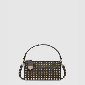 발렌티노 Rockstud 스몰 스터드 그레인드 카프스킨 크로스백