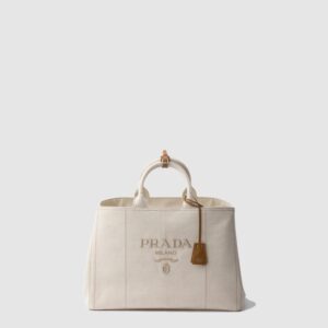 프라다 스몰 코튼 캔버스 핸드백 1BG464