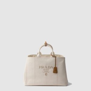 프라다 리넨 혼방 미니 핸드백 1BA038