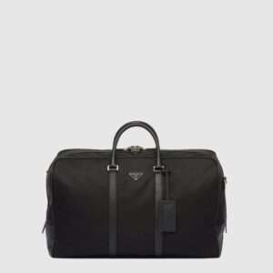 프라다 리나일론 및 사피아노 가죽 더플백 2VC013
