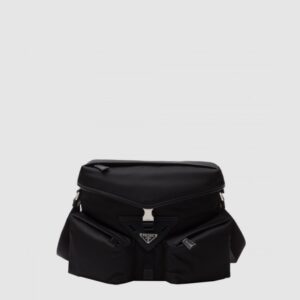 프라다 리나일론 및 가죽 숄더백 2VD062