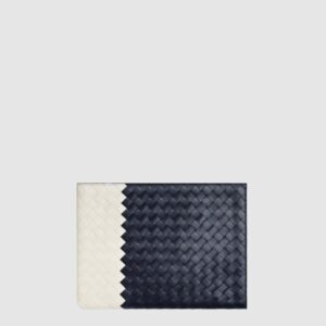 보테가베네타 인트레치아토 하프 지퍼 파우치 607479