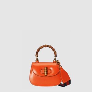 구찌 뱀부 스몰 탑 핸들백 675797