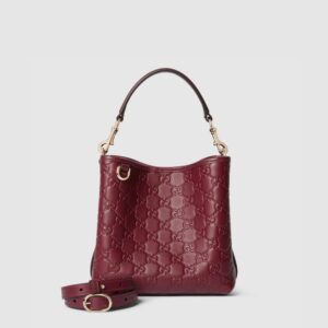 구찌 GG 엠블럼 스몰 버킷백 815118