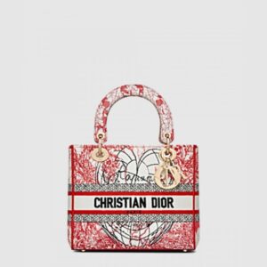 디올 레이디백 디라이트 미듐 M0565