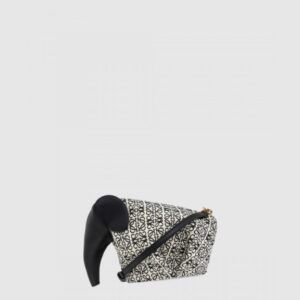 로에베 코끼리 엘리펀트 백 - 카프스킨 & 애너그램 자카드