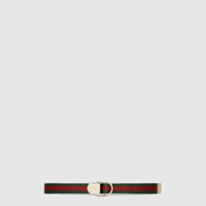 구찌 스트라이프 직조 벨트 790170