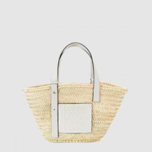 바스켓 백 - 라피아 & 카프스킨