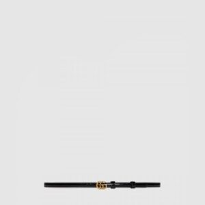 씬 페이턴트 더블 G 벨트 707327