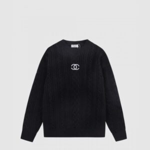 로고 니트 맨투맨