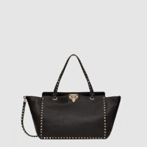 발렌티노 락스터드 레더 토트 숄더백