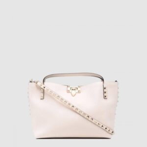 발렌티노 콘트라스트 라이닝 락스터드 백