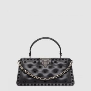 발렌티노 락스터드 가죽 핸드백