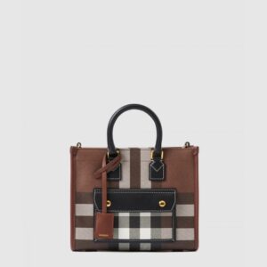 미니 체크 토트백 80696611