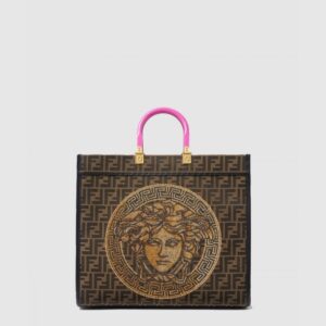 펜디 펜다체 선샤인 쇼퍼백 미듐 8BH386