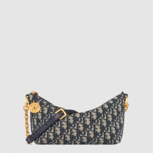 디올 숄더백 스타 체인 호보백 자카드 블루 S3202