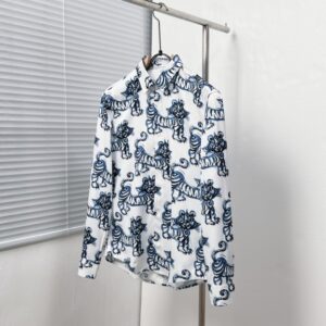 디올 페인티드 타이거 프린트 셔츠