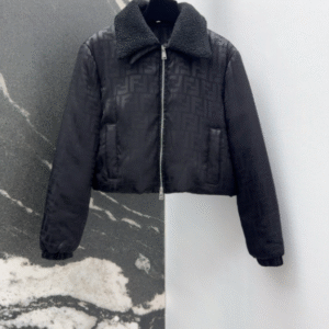 펜디 FF 로고 자카드 램스퍼 다운 재킷