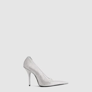 발렌시아가 라인스톤이 장식된 나이프 슈즈 788607