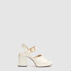 발렌티노 포셋 폴리시드 카프스킨 플랫폼 샌들 100MM 7W2S0MI1ZJM