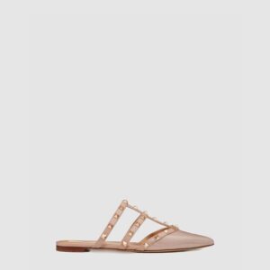 발렌티노 페이턴트 가죽 락스터드 뮬 5W2S0H15VNW