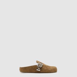 버버리 체크 스웨이드 어친 클로그 81133931