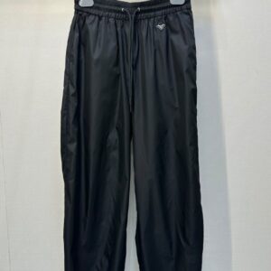 프라다 드로스트링 나일론 엘라스틱 웨이스트 캐주얼 팬츠