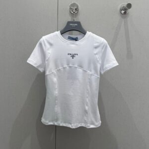 프라다 라운드넥 반팔 티셔츠