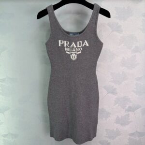 프라다 민소매 베스트 드레스