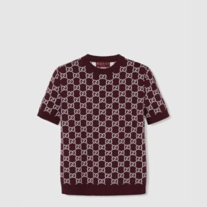 리버시블 GG 울 자가드 탑