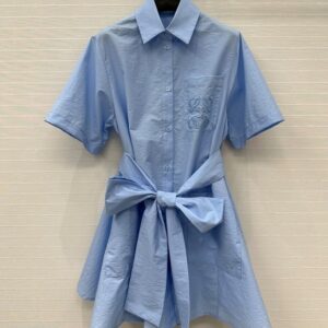 로에베 Paulas 시리즈의 오리지널 품질 반팔 드레스