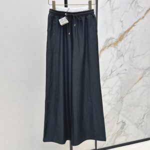 로에베 엘라스틱 웨이스트 스트레이트 팬츠