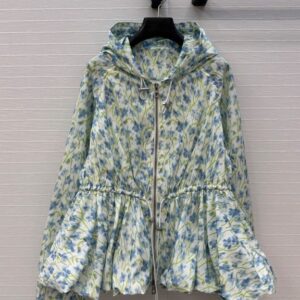 로에베 프린트 선스크린 후드 라이트 재킷