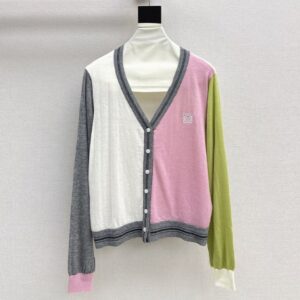 로에베 컬러매칭 니트 카디건