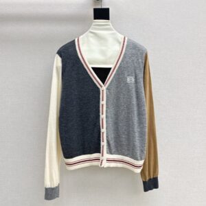 로에베 컬러매칭 니트 카디건