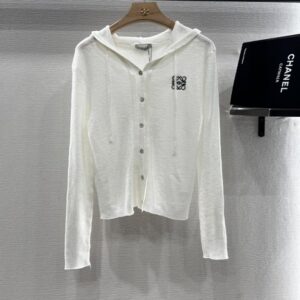 로에베 후드 니트 카디건