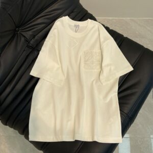 로에베 포켓 자수레터 반팔 티셔츠