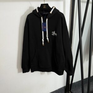 루이비통 뉴 로고 자수 드로스트링 후드 긴팔 스웨트셔츠