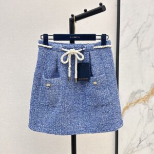 루이비통 울 하이웨이스트 스커트