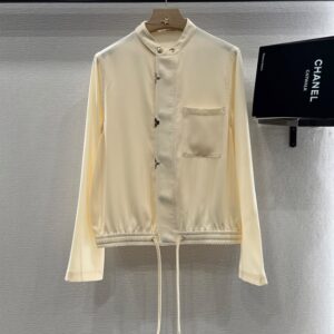 루이비통 끈이 달린 긴팔 셔츠 재킷