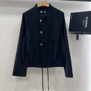 루이비통 끈이 달린 긴팔 셔츠 재킷