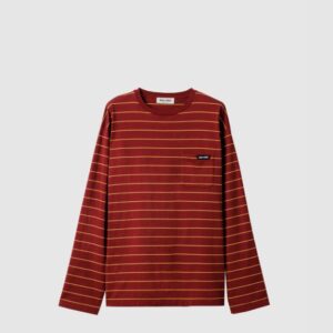 미우미우 롱 슬리브 코튼 저지 티셔츠