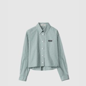 미우미우 체크 셔츠
