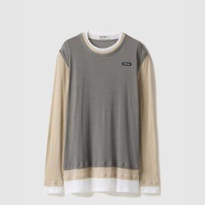 미우미우 골지 저지 드레스 MJA906