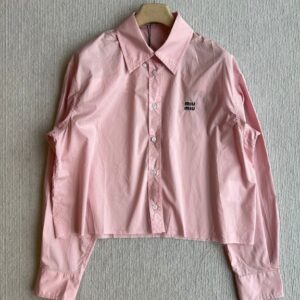 미우미우 크롭 셔츠