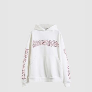 메탈 아웃라인 오버사이즈 후디