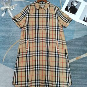 버버리 코튼 린넨 원피스