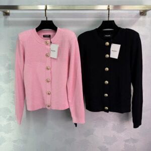 버버리 메탈 버튼 니트 가디건