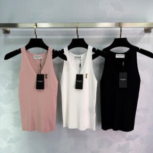 생로랑 클래식 니트 조끼